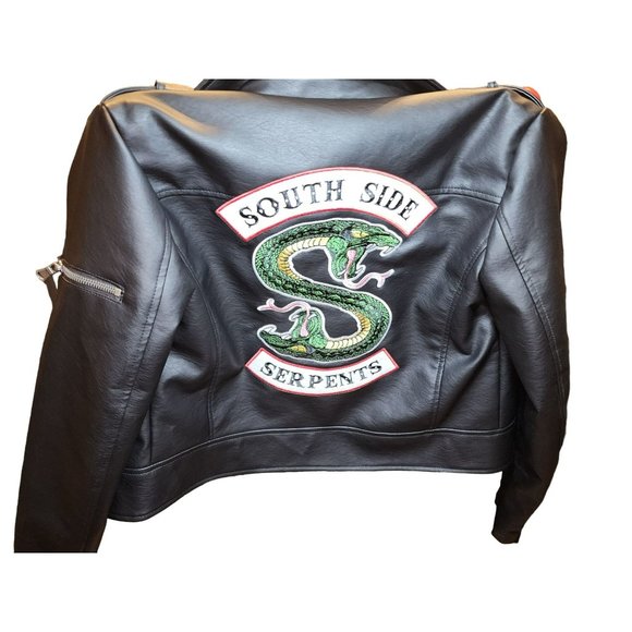 (2) South Side Serpents Faux Leather Motorcycle Jackets RIVERDALE Size Small ARC - Picture 5 of 8